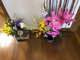 斎場で頂いたお花.jpg